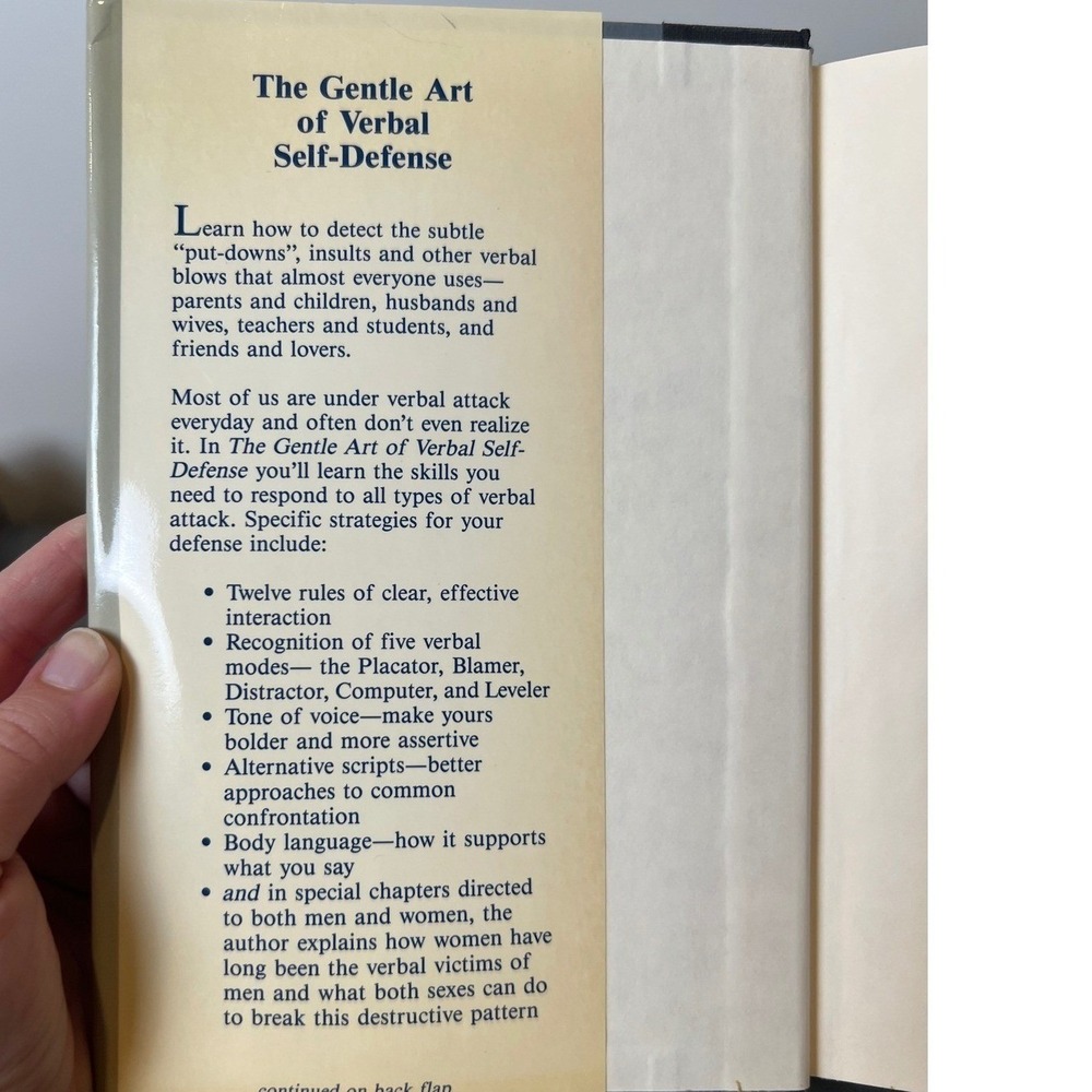 The Gentle Art of Verbal Self Defense by Suzette Haden Elgin - Hardcover - Picture 6 of 6